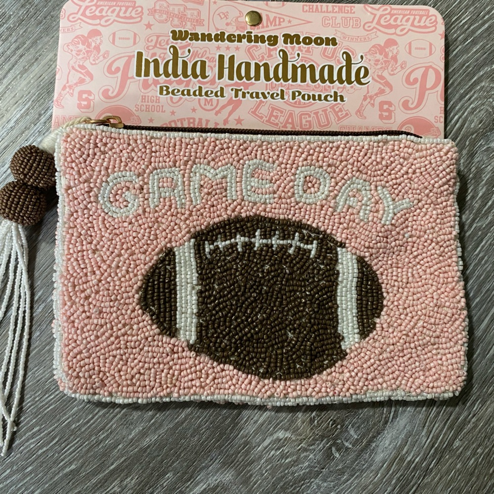 Beaded purse bag pouch 🏈